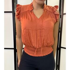 Women’s burnt orange blouse xs